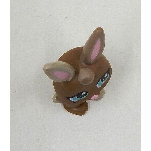 Littlest Pet Shop Tan Bunny Rabbit Blue Eyes Hasbro 2009 LPS - Picture 5 of 9